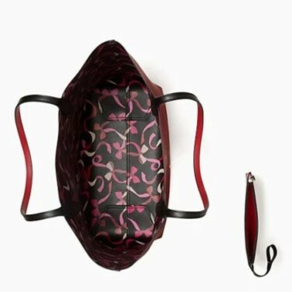 Kate Spade Wrapping Party Large Reversible Tote with Detachable Wristlet - Picture 6 of 8